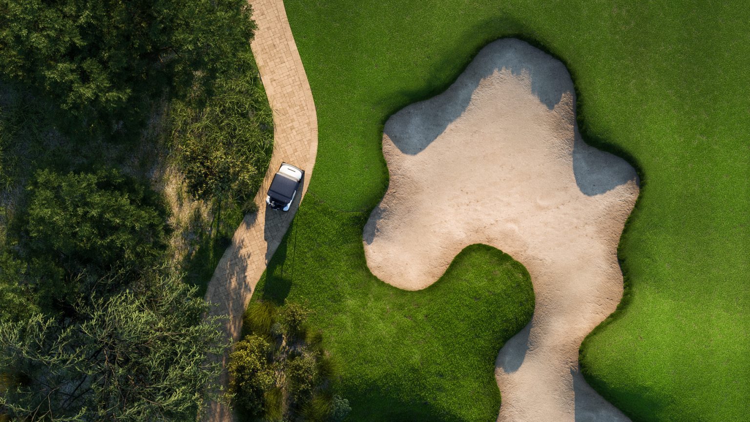 Eighteen golf course render