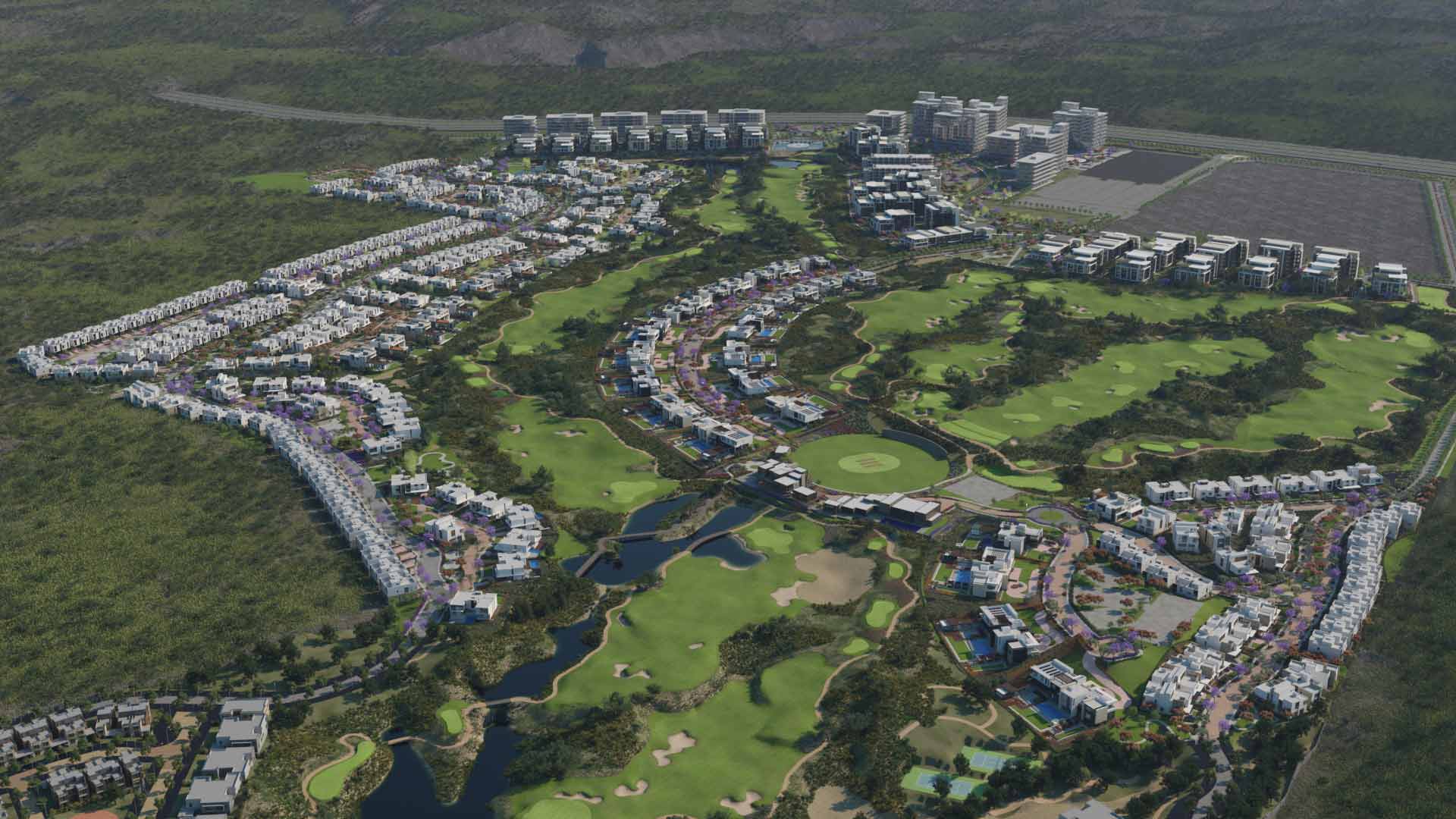 Eighteen aerial masterplan